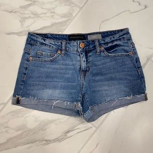 Aero MIDI jean shorts. Great condition
